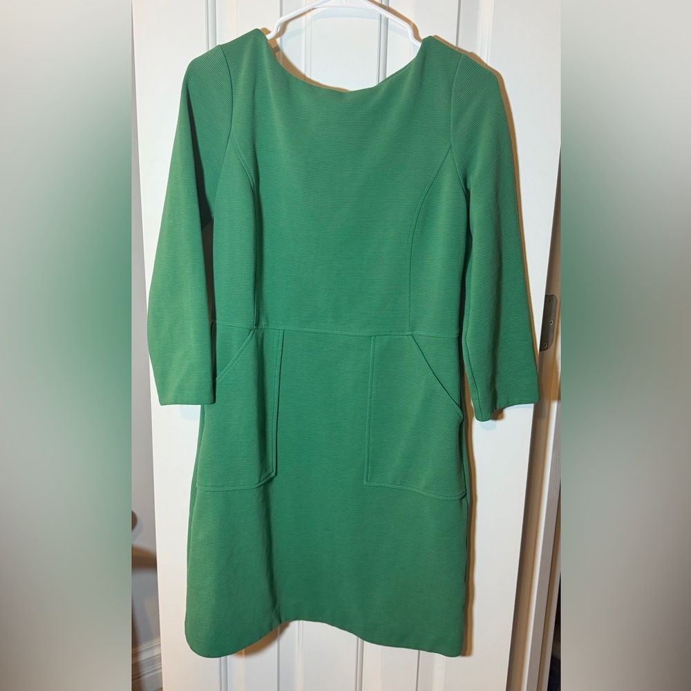 🎄 Boden Green Textured Dress – Size 6 | Perfect for the Holidays! 🎄
